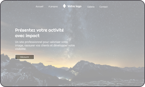 Illustration de création de site vitrine.